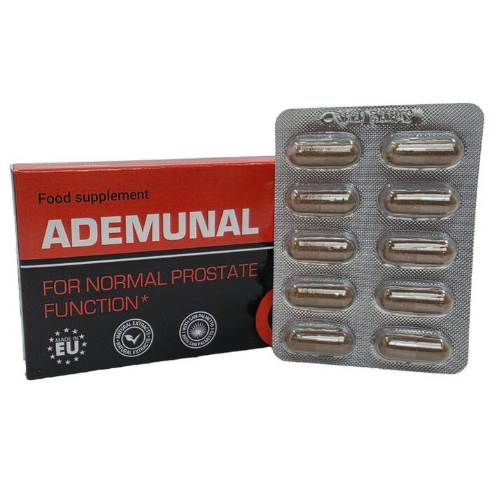 Envases y cápsulas de Ademunal.